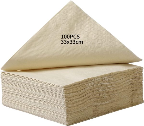 Biodegradable Napkins - 40x40 cm - 100pcs